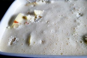 Desert gratin de mere cu nuca de cocos