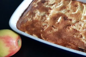 Desert gratin de mere cu nuca de cocos
