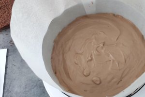 Desert tort profiterol cu ciocolata si portocale