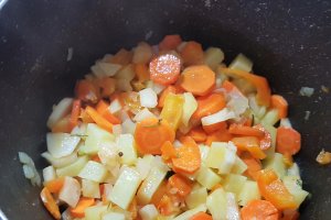 Ciorba de crap cu legume si galuscute