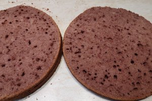 Desert tort cu crema de portocale si zmeura