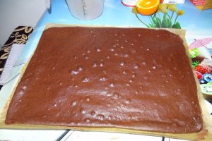 Desert prajitura cu crema de portocale