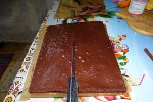 Desert prajitura cu crema de portocale
