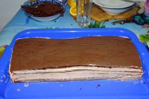 Desert prajitura cu crema de portocale