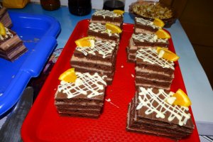 Desert prajitura cu crema de portocale