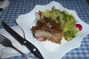 Pulpa de ied umpluta cu legume la slow cooker Crock Pot