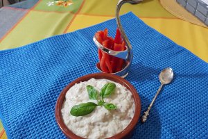 Salata de vinete cu iaurt, menta si chimen