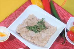 Pate cremos, de casa, cu ficatei si  piept de pui
