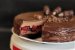 Desert tort cu jeleu de visine si mousse de ciocolata neagra-0