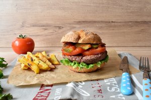 Burger de post din fasole rosie