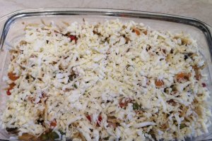 Paste cu legume, ton si mozzarella
