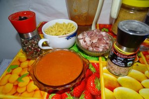Paste la tigaie cu carne de porc