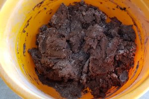 Desert prajitura cu foi de cacao si biscuiti