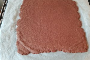 Desert prajitura cu foi de cacao si biscuiti