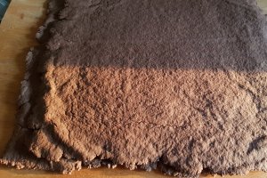 Desert prajitura cu foi de cacao si biscuiti