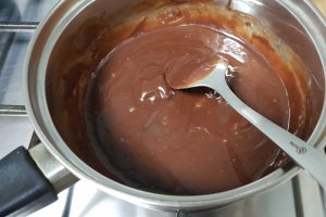 Desert prajitura cu foi de cacao si biscuiti