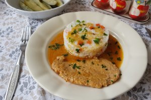 Cotlet de porc in sos de chimen