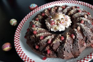 Desert prajitura/ Pasca cu ricotta si ciocolata