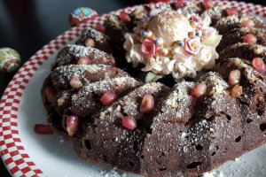 Desert prajitura/ Pasca cu ricotta si ciocolata