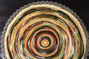 Tarta spiralata cu legume