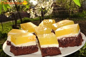 Desert prajitura cu jeleu de portocale