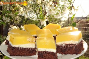 Desert prajitura cu jeleu de portocale