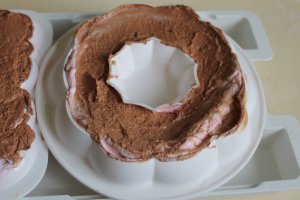 Desert prajitura cu zmeura si ciocolata