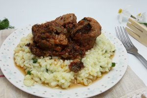 Friptura de miel cu garnitura de orez