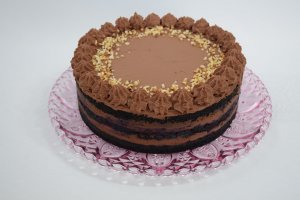 Desert tort cu ciocolata si afine