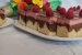 Desert prajitura marmorata cu mousse de fructe rosii si glazura de ciocolata-1