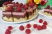 Desert prajitura marmorata cu mousse de fructe rosii si glazura de ciocolata-3