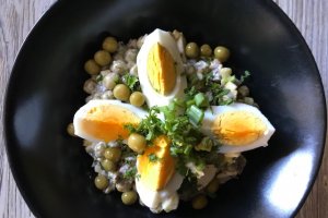 Salata din ficat de vitel cu mazare