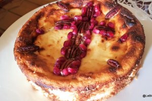 Desert cheesecake cu ricotta si cocos