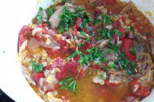 Mancarica de ardei cu carne de pui