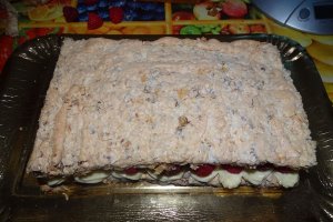 Desert prajitura piramida cu zmeura