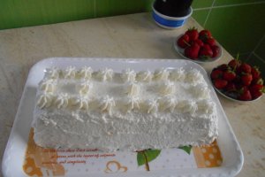 Desert sarlota Duo, cu capsune