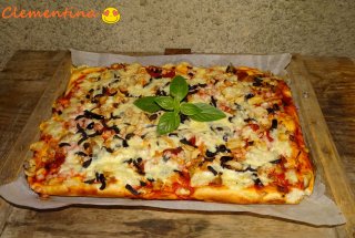 Pizza cu pui si altele (pentru fetele de la Miercurea lui Ciuc )