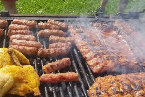 Costite de porc adevarate, la gratar