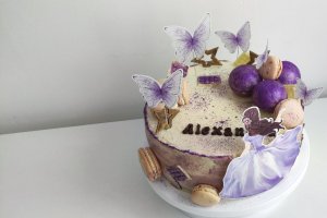 Desert tort cu afine si ciocolata alba