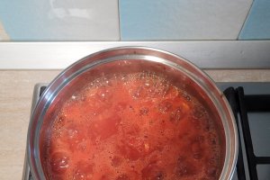 Tocana de rosii cu carne de porc