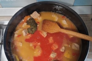 Tocana de rosii cu carne de porc