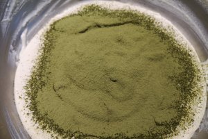 Desert matcha cheesecake