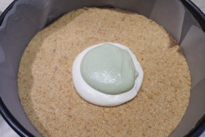Desert matcha cheesecake