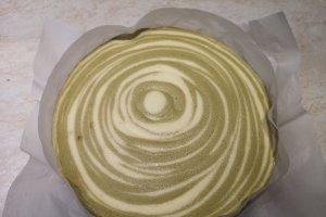 Desert matcha cheesecake