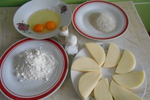 Mancare de mazare, cu cascaval pane