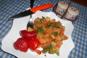 Tocanita cu cartofi la slow cooker Crock Pot