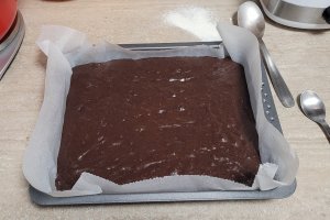 Desert banana coffee brownie