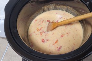 Tocanita de pui cu ardei copt la slow cooker Crock Pot