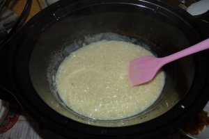 Budinca de orez la slow cooker Crock Pot