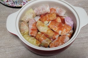 Sarmale cu varza dulce la vasul ceramic Crock Pot
